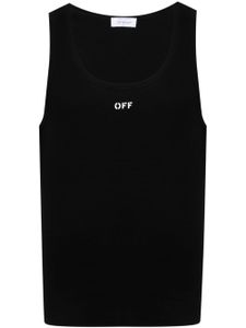 Off-White débardeur à logo imprimé - Noir