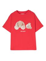 Palm Angels Kids t-shirt Broken Bear en coton - Rouge