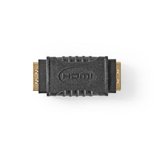 Nedis CVGB34900BK tussenstuk voor kabels HDMI Type A (Standard) HDMI Type A (Standaard) Zwart, Goud