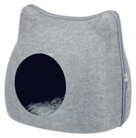 Trixie relax iglo kat vilt grijs 38x37x35 cm