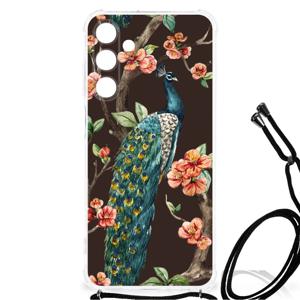 Samsung Galaxy A25 Case Anti-shock Pauw met Bloemen