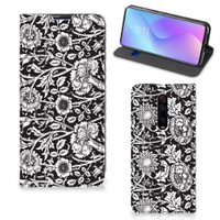 Xiaomi Mi 9T Pro Smart Cover Black Flowers