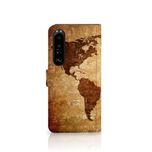 Sony Xperia 1 IV Flip Cover Wereldkaart