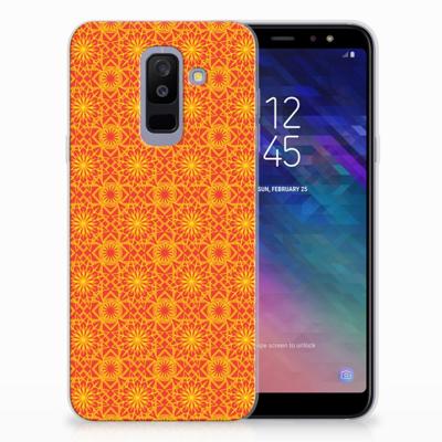 Samsung Galaxy A6 Plus (2018) TPU bumper Batik Oranje Samsung Galaxy A6 Plus (2018) TPU bumper Batik Oranje