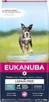 Eukanuba Hondenvoer zonder granen met eend - droogvoer voor volwassen honden van alle rassen, 12 kg