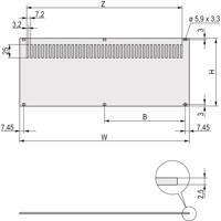 nVent SCHROFF 30849023 Achterplaat 2 stuk(s) - thumbnail