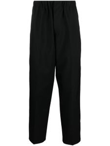 Jil Sander high-waist virgin wool tapered trousers - Noir