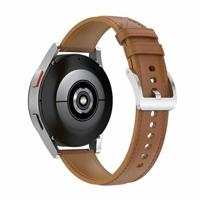 By Qubix - Compatible met Garmin Venu 2 / Garmin Venu 3 - Luxe leren bandje - Lichtbruin - leather - Compatible Garmin bandje - Bandbreedte: 22mm