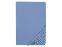 Biberna Jersey hoeslaken (90-100 x 200 cm, Blauw)