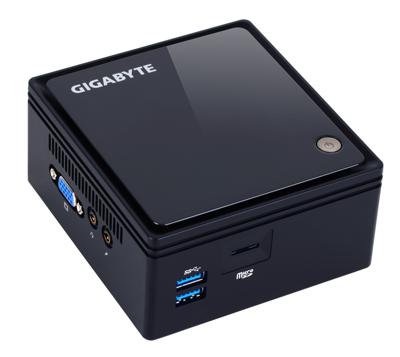 Gigabyte GB-BACE-3160 PC/workstation barebone 0,69L maat pc Zwart J3160 1,6 GHz