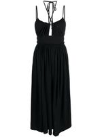 Ulla Johnson robe mi-longue Ella à dos nu - Noir