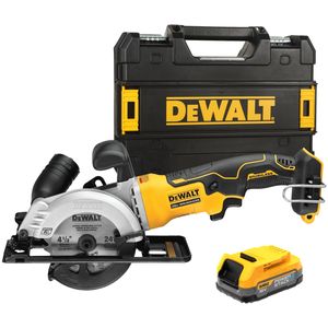 DeWalt DCS571E1T Accu Cirkelzaag | 115mm | 18V XR Powerstack | in TSTAK - DCS571E1T-XJ