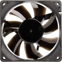 NoiseBlocker BlackSilent Pro P-P PC-ventilator Zwart (b x h x d) 80 x 80 x 25 mm - thumbnail