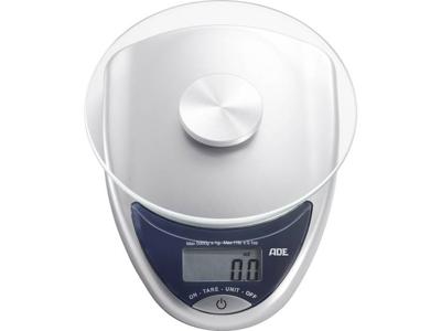 ADE KE736 keukenweegschaal Elektronische keukenweegschaal Blauw, Zilver Aanrecht