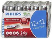 Philips batterijen AAA Power Alkaline zilver/rood 24 stuks