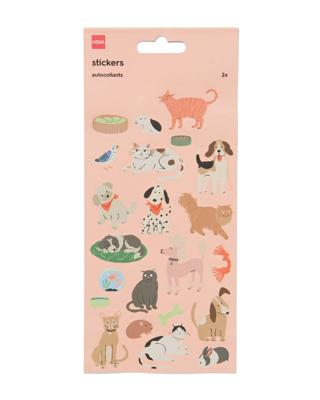 HEMA Stickervellen Huisdieren 19x10 - 2 Vel HEMA Stickervellen Huisdieren 19x10 - 2 Vel