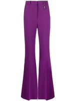 Roberto Cavalli pantalon évasé à taille haute - Violet - thumbnail