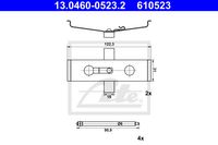 Accessoireset, schijfremblok ATE, u.a. für Peugeot, Citroën, Fiat, Volvo, Opel, Tesla - thumbnail