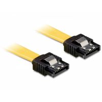 DeLOCK 0.2m SATA M/M SATA-kabel 0,2 m Geel - thumbnail