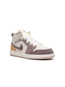 Jordan Kids "baskets mi-montantes Air Jordan 1 Craft SE ""Taupe Haze""" - Blanc