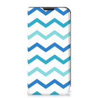 Samsung Galaxy Xcover 6 Pro Hoesje met Magneet Zigzag Blauw