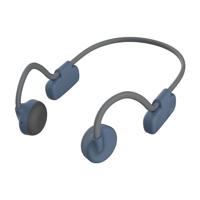 myFirst Headphones BC Wireless Lite nieuwe versie hoofdtelefoon voor jongens meisjes kinderen met botgeleidingstechnologie geschikt voor online onderwijs, muziekspeler, luisterboeken (blauwe ruimte)