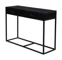 Livingfurn Sidetable Kala Mangohout en staal, 120cm - Zwart - thumbnail