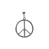 Roestvrij Stalen Hanger met Peace-symbool
