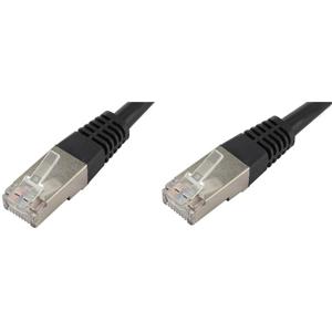 econ connect F6TP1SW RJ45 Netwerkkabel, patchkabel CAT 6 S/FTP 1.00 m Zwart Pair afscherming 1 stuk(s)