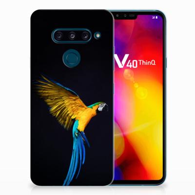 LG V40 Thinq TPU Hoesje Papegaai LG V40 Thinq TPU Hoesje Papegaai