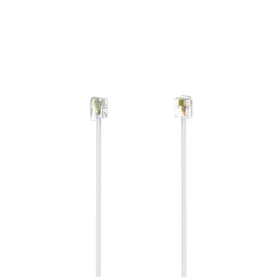Hama Telefoon (analoog) Aansluitkabel [1x RJ11-stekker 6p4c - 1x RJ11-stekker 6p4c] 6 m Wit