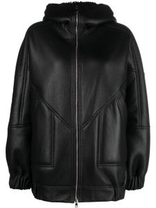 Blancha veste bomber doublée à capuche - Noir