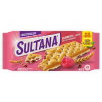 2e halve prijs | Sultana FruitBiscuits Framboos 175g Aanbieding bij Jumbo