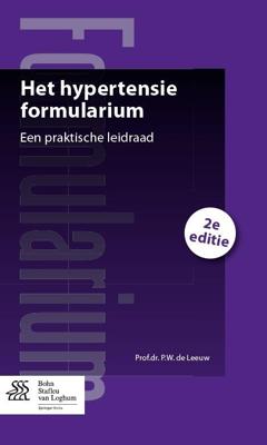 Het hypertensie formularium - P.W. de Leeuw - Paperback (9789031397419)