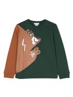 Stella McCartney Kids sweat en coton à imprimé graphique - Vert