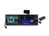 Caliber Autoradio met Bluetooth, Aux In, Bluetooth, DAB+, FM, SD, USB - 4 inch scherm - Ingang voor achteruitrijcamera - 4x 55 Watt - Zwart - 1 Din