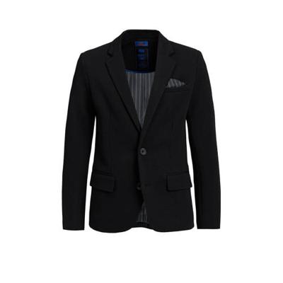 WE Fashion colbert Acer met rib structuur zwart WE Fashion colbert Acer met rib structuur zwart