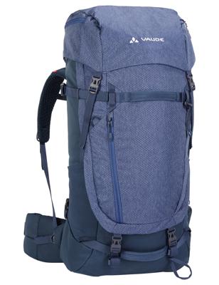 VAUDE Astrum EVO 55+10 Polyamide, Polyester Blauw, Navy Vrouw 65 l