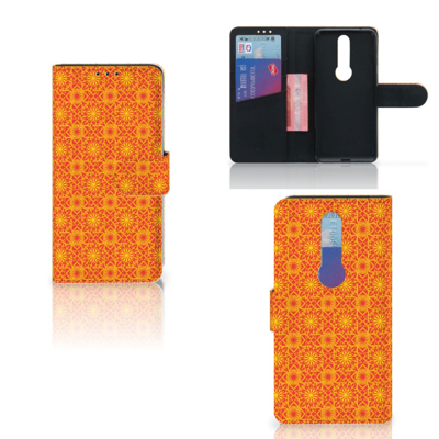 Nokia 4.2 Telefoon Hoesje Batik Oranje