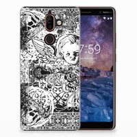 Silicone Back Case Nokia 7 Plus Skulls Angel - thumbnail