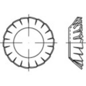 TOOLCRAFT 138445 Lamellenschijven Binnendiameter: 10.5 mm DIN 6798 Verenstaal 100 stuk(s)