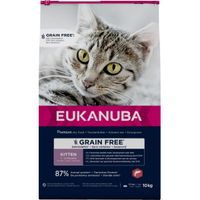 Eukanuba Kitten met zalm graanvrij kattenvoer 2 x 10 kg - thumbnail