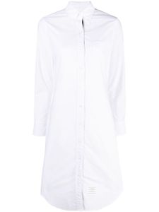 Thom Browne chemise en coton biologique à patch logo - Blanc