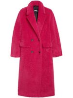 Apparis manteau croisé Astrid en fourrure artificielle - Rose