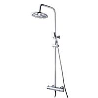 Caral douche-opbouwset + thermostaatkraan chroom