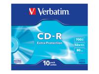 VERBATIM CD-R Extra Protection Slimcase 10 stuks