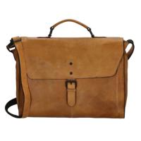 Genicci Leren Handtas Prantik Oker