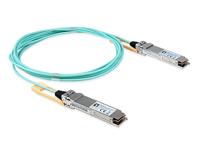 LevelOne AOC-0503 Netwerk-transceiver-module vezellook 103100 Mbit/s QSFP28 Active Optical 3 meter/aqua-zilver