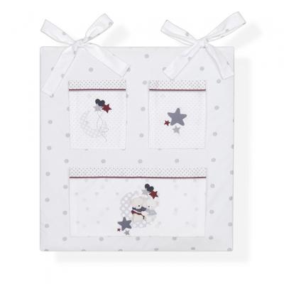 Interbaby organizer Stippen junior 61 x 58 cm katoen Interbaby organizer Stippen junior 61 x 58 cm katoen