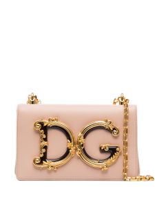 Dolce & Gabbana sac porté épaule DG Girls à logo - Rose